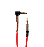 Кабель Jack 3.5 <--> Jack 3.5  1.0м Dream JD237 угловой красный