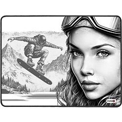 Коврик FUMIKO MP02 Сноубординг (360x270х2мм)