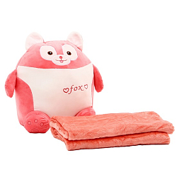 Мягкая игрушка «Лиса» с пледом