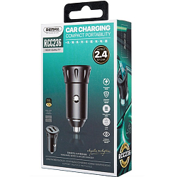 Авто ЗУ 2USB 2.4A REMAX RCC236, Vanguard Series, чёрный