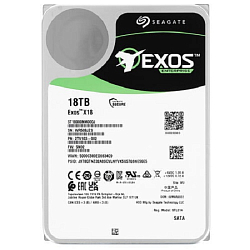 Внутренний HDD 3.5" 18Tb Seagate Original ST18000NM000J Exos X18 512E (7200rpm) 256Mb SATA-III 