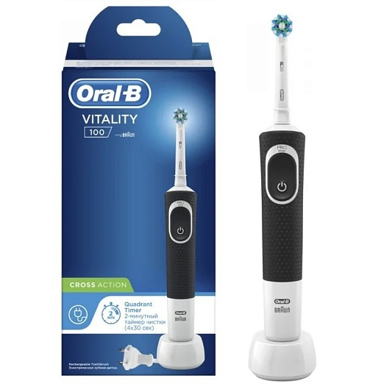 Зубная щетка ORAL-B Vitality CrossAction 100 черный