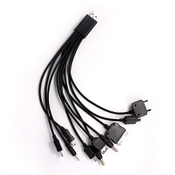 Кабель USB для ЗУ с 10 переходниками