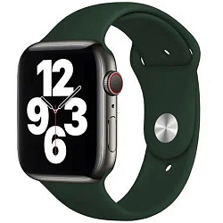 Силиконовый ремешок ISA Silicone для Apple Watch 38/40/41mm Темно-зеленый