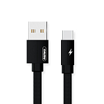 Кабель USB <--> Type-C  2.0м REMAX RC-094a Kerolla, плоский, чёрный