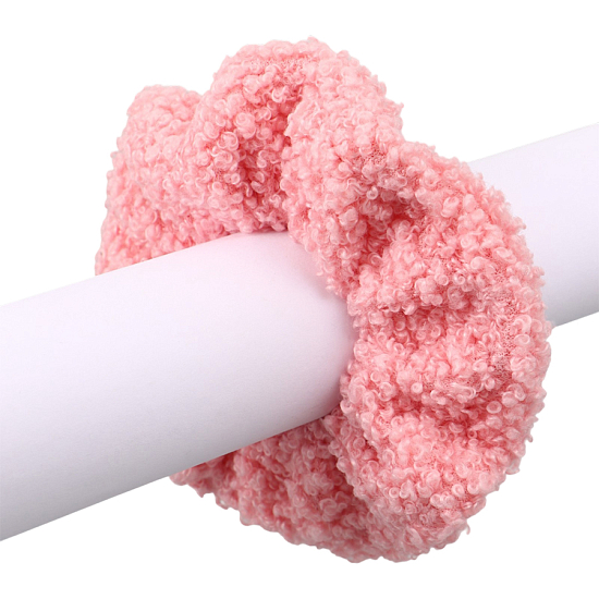 Резинка для волос плюшевая Коты аристократы, розовая 10896045