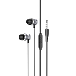 Наушники HOCO M106, Fountain metal, серый, Jack 3.5
