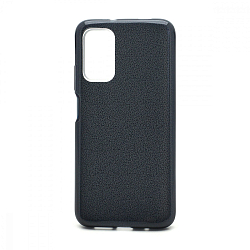 Силиконовый чехол FASHION для Xiaomi Redmi 9T черный с блестками