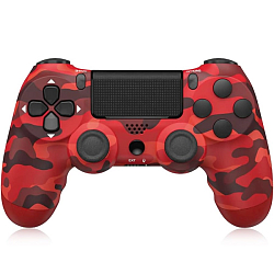 Геймпад БП для SONY PS4 Red Camouflage (не оригинал) (no logo)