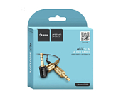 Кабель Jack 3.5 <--> Jack 3.5  2.0м Dream JD237 угловой черный