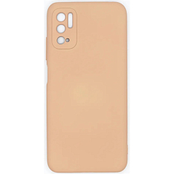 Задняя накладка PERO LIQUID SILICONE для Xiaomi Redmi Note 10S светло-розовый