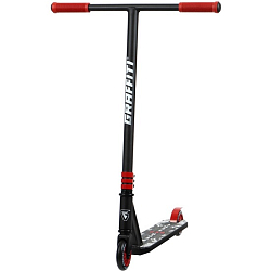 Самокат трюковой GRAFFITI Clever 24, колёса PU 100 мм, резьбовая компрессия, ABEC 9 Chrom, цвет чёрный