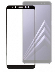 Противоударное стекло 2.5 NONAME для SAMSUNG Galaxy A8 (2018)/A5 (2018) черное, полный клей