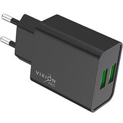 Сетевое ЗУ 2USB 2.4A VIXION VH-07 черное