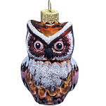 Ёлочное украшение "Сова",, в подарочной упаковке h-8 см, ФУ-604