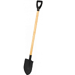 Лопата штыковая, 205х284х1340 мм, деревянный черенок с пропиткой, Россия// Сибртех 614575