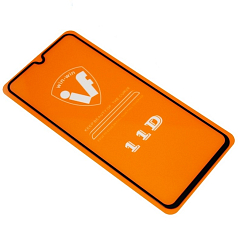 Противоударное стекло 11D NONAME для XIAOMI Redmi Note 6 черное, полный клей, в техпаке