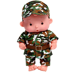 Пупс в костюмчике «Крошики: Боря. Отважный военный»