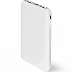 Внешний АКБ WALKER WB-410 (10000mAh) (2USB) (2.1A) microUSB/Type-C, белое