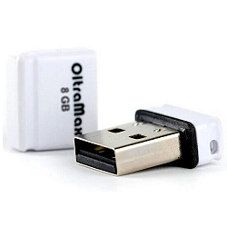 USB  8Gb OltraMax Drive 50 Mini series White