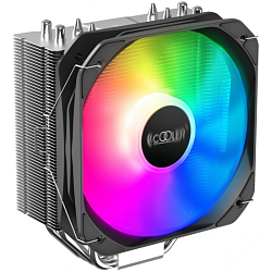 Кулер PCCooler Paladin 400 ARGB S115X/1200/1700/AM4 (20 шт/кор, TDP 200W, 130mm PWM ARGB FAN, 4 тепловые трубки 6мм, 800-1600RPM, 18-28,6dBa)