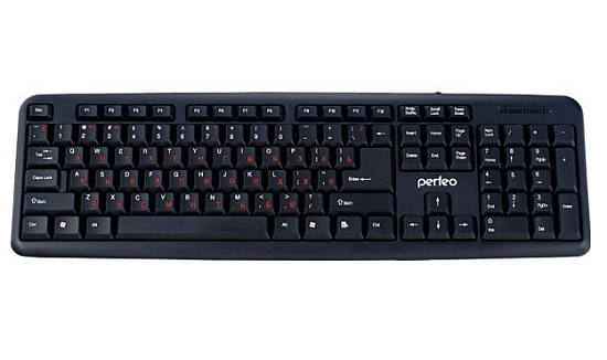 Клавиатура PERFEO PF-8801 DOMINO, стандартная, USB, черная