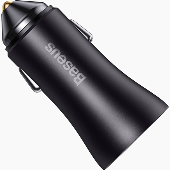 Авто ЗУ 2USB BASEUS CGJM000013 серый, 60W