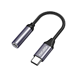 Переходник Jack 3.5 <--> Type-C Kakusiga KSC-428 черный