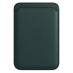 Кошелек для карт MagSafe Leather Wallet для iPhone (№11 Темно-зеленый) (с лого)