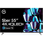 Телевизор Sber SDX-55UQ5235, 55", QLED, титан