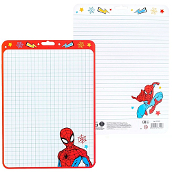 Доска маркерная A4 двусторонняя: клетка/линейка Д4, Человек-паук 7673450
