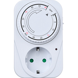 Таймер механический GoPower Timix 08 16A 3600W 1ч/1мин (1/12/48)