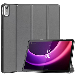Чехол футляр-книга NONAME для Lenovo Tab P11(2nd Gen) 2022 11.2'' (темно-серый) с магнитом