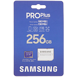 Micro SD 256Gb Samsung Class 10 Pro Plus A2 V30 U3 (R/W 180/130 MB/s) + адаптер SD