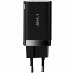 Сетевое ЗУ 1USB/1Type-C BASEUS черный, 30Вт (CCSUPP-E01)