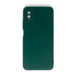 Задняя накладка SILICONE COVER Soft Matte для Xiaomi Poco M3 хаки