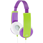 Наушники JVC KIDS HA-KD5-V-EF, фиолетовый/зеленый