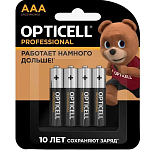 Элемент питания OPTICELL LR03 PROFESSIONAL BL-4 (4/48/192/21504)