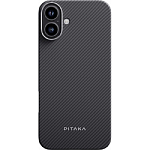Задняя накладка Pitaka для iPhone 16, Ultra-Slim черный