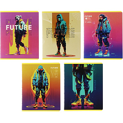 Тетрадь 48 листов в клетку Calligrata "AnimeBoy" МИКС