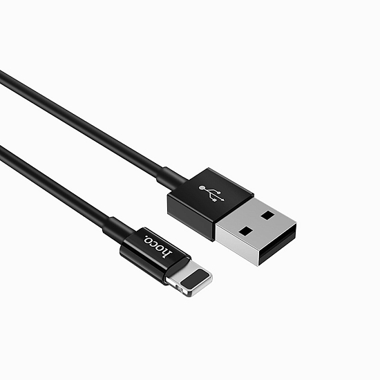 Кабель USB <--> Lightning  1.0м HOCO X23 Skilled, чёрный