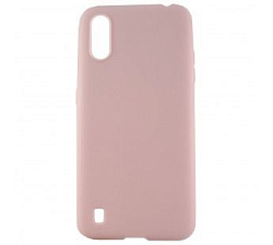 Задняя накладка ZIBELINO Soft Matte для Samsung Galaxy A01 пыльно-розовый
