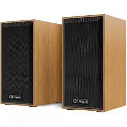 Колонки 2.0 GFPower TS-01 светлое дерево (2*3Вт)