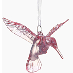 Ёлочная игрушка «Зимнее волшебство. Свиристель», 7.5×7 см, сиреневый перелив