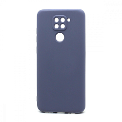 Силиконовый чехол SILICONE Case NEW ERA для Xiaomi Redmi Note 9 серый