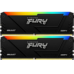 Оперативная память DDR4 16Gb (2x8Gb kit) Kingston FURY Beast Black RGB 3600MHz (KF436C17BB2AK2/16) CL17