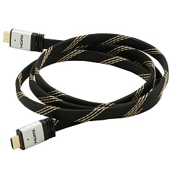 Кабель HDMI <--> HDMI  3.0м JET.A JA-HD9 в оплётке (v. 2.0 с поддержкой 3D)