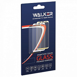 Противоударное стекло WALKER для Samsung Galaxy A20S черное, полный клей