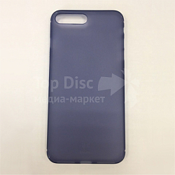 Задняя накладка BASEUS для iPhone 7/8 Plus  глянцевая синяя (Slim Case)