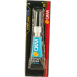 Супер-клей СИЛА ГЕЛЬ 3 гр. BL-12 (12)